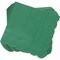 Scalloped Edge Cocktail Napkins (5 x 5 In, Forest Green, 100-Pack)